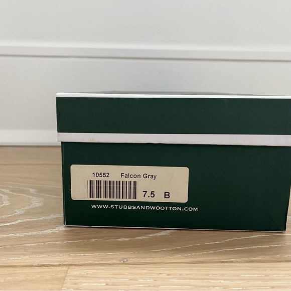 Stubbs & Wootton Falcon Grey Slippers 7.5 - Picture 6 of 7